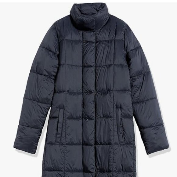 Amazon Essentials Lightweight Quilted Longer Length Coat - Black - Picture 3 of 9